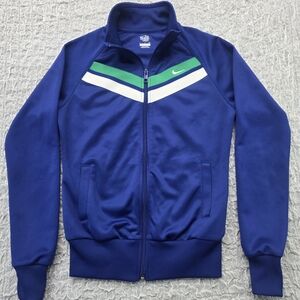 Men's Blue and Green Nike Jacket